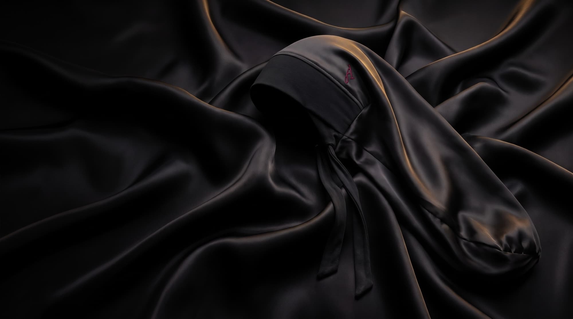 Le Dessous de Voile Āriyah, édition Onyx, niché dans la soie de mûrier
